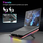 IETS GT500 RGB Turbo Fanlı Laptop Bilgisayar Soğutucusu (4600 RPM) - 4