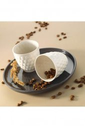 Kütahya Porselen Favo Mug 180 cc Krem 2 li - 1