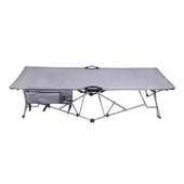 Letto Katlanabilir Kamp Yatağı & Kampet - Orcamp -Cepli - Gri - OUT-2361 - 1