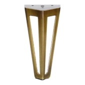 Mobilya Koltuk Baza Puf Kanepe Tv Ünite Masa Ayağı Ayakları Metal Ayak 14 Cm Antik Sarı 4 Adet - 6