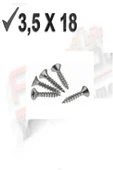 Ahtapot Akdeniz Sunta Vidası 3,5 X 18 Mm 1000 Adet - 3