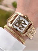 DKNY Çelik Kasa Ve Kordon 5 Atm Suya Dayanıklı 2 Yıl Garantili Kadın Kol Saati+Bileklik DKNY.L0045.3 - 1