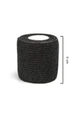 DEDEKS Elastik Kendinden Yapışkanlı Bandaj Coban Siyah Renkli 5 Cm Yapışan Koban thumbnail 1