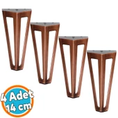 Mobilya Koltuk Baza Puf Kanepe Tv Ünite Masa Ayağı Ayakları Metal Ayak 14 Cm Antik Bakır 4 ADET thumbnail 1