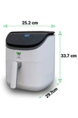 WİAMi  Air Fryer 3.5 Litre Beyaz Akıllı Fritöz - 4