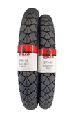 Cg Motor Kışlık Desen Lastik 300-18 Ve 275-18 Tt Tubetype - İç Lastikli Tip Takım - 2