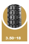 HERO SPORTS, FALCON CRAZY125, 350-18 TT Tubetype Lastik - 6