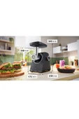 Bosch MFWS440B Serie 4 Gıda Kıyma Makinesi MultiPower Series 4 1900 W Siyah, Siyah - 3