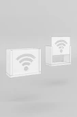Wifi-modem Kutusu Saklama Duvar Düzenleyici Mdf Uzunluk (22CM) Genişlik (28CM) Derinlik (12CM) - 2