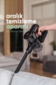 Pirantech ES411 LED Ekranlı Katlanabilir Yüksek Emiş Güçlü Dikey Şarjlı Süpürge - 2