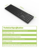 Acer OAK-920 Siyah Kablosuz Klavye 2.4Ghz Caps Lock (Smart Tv- Wifi) - 1