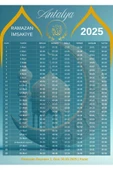 Ramazan İmsakiyesi Modern Kişiye Özel Tasarımlı Dijital Baskı 2 Adet A4 300 gr Model 32 - 3