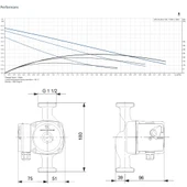 Grundfos Ups 25- 60 N  Sirkülasyon Pompası (Rakor Dahil) - 2