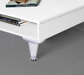 (4 ADET) Mobilya Kanepe Puf Sehpa TV Ünitesi Yükseltici Ayağı Beyaz Krom Baza Ayak 15 Cm thumbnail 4