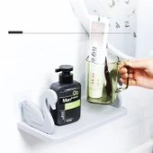 Kuğu Raf Baharatlık -Makyaj Malzeme Rafı Kendinden Yapışkanlı Banyo Mutfak Organizer  - 2