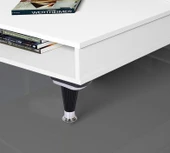 (4 ADET) Mobilya Kanepe Koltuk Ünite Ayağı 15 cm Siyah Krom Baza Ayak thumbnail 4