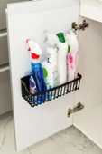 2 Li Plastik Yapışkanlı Askılı Mutfak- Banyo Rafı Düzenleyici Duş Şampuanlık - 3