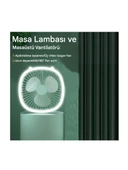 Masaüstü Vantilatör Mini USB Şarj Edilebilir Rüzgar Taşınabilir Açık Kamp Katlanır Küçük Fan - 3
