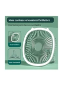 Masaüstü Vantilatör Mini USB Şarj Edilebilir Rüzgar Taşınabilir Açık Kamp Katlanır Küçük Fan - 5