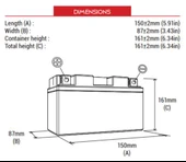BS BATTERY BTX16-BS Motosiklet Aküsü - 2