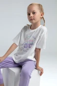 Toontoy Kız Çocuk Önü Baskılı Pijama Takım - 2