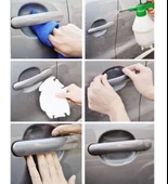 8 Adet Araba Kapı Kolu Koruyucu Çizilme Önleyici Şeffaf Sticker Film Koruma Seti - 3