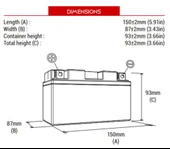 BS BATTERY BTX7A-BS Motosiklet Aküsü thumbnail 1