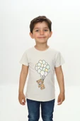 Toontoy Erkek Çocuk Balonlu Ayı Baskılı Tişört - 1