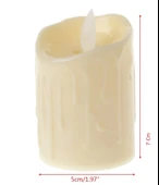 Alevli Led Mum Hareketli Alev Görünümlü Dekoratif Mum - 7Cm - 2