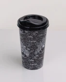 Kahve Bardağı - Kapaklı Desenli 650ML - 2
