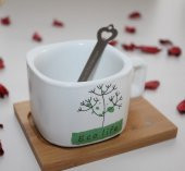 Aydınlı Eco Life Hayat Ağacı Desenli Mıknatıs Kaşık Kahve Fincanı 200 Ml - 2