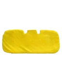 Yumuşak Tüylü Peluş Serme Oto Koltuk Minder Arka Sarı - 3