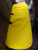 Yumuşak Tüylü Peluş Serme Oto Koltuk Minder Arka Sarı - 5