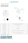 Carpex Micro Koku Makinesi Siyah + White Jasmine Kartuş - 4