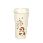 Kahve Bardağı - Kapaklı Krem 473 ml - 2