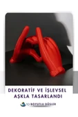Kalp Eller Telefon Tutacağı Ve Fotograf Çerçevesi - 3