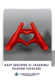 Kalp Eller Telefon Tutacağı Ve Fotograf Çerçevesi - 4