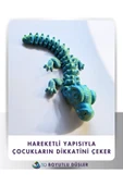 FLEXİ TİMSAH ÇİFT RENK YEŞİL MAVİ 25 CM BOY - 2