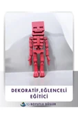 Hareketli İnsan Oyuncak renkli 14cm boy - 3