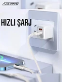 LEEWAYS Dijital Göstergeli 120w Süper Hızlı Örgülü Type C To Type C Şarj Kablosu 1.2 Metre - 3