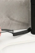 İnce Kıl Temizlik Fırçası Banyo Mutfak Pencere Oluk Klozet Kenarı Kavisli Detay Temizleme Fırçası - 4