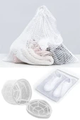 3lü Yıkama File Seti - Ayakkabı Filesi-Plastik Aparatlı Sütyen Yıkama- Çamaşır Yıkama Filesi - 1