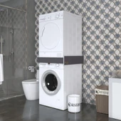 Kenzlife çamaşır&bulaşık makinesi dolabı kakılı gri 015*074*74 banyo aparatı 70*70 iç hacim thumbnail 1