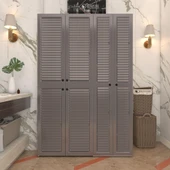 Kenzlife membran çamaşır kurutma makinesi dolabı yaromira gribyz panjur 180*120*64 mebran kapak MDF gövde thumbnail 1