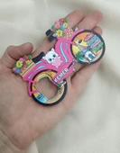Magnet Açacak Gazoz Şişe Açacağı Mıknatıslı Buzdolabı Süsü Balon Bisiklet Kedi Çiçek - 3