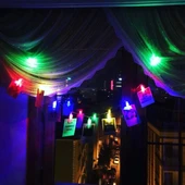 Renkli Işıklı Mandallı Fotoğraf Albümü 10 lu - RGB - 4