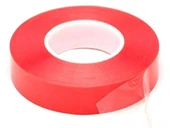 Çift Taraflı Akrilik Silikonize Bant 18 mm x 2 metre Kırmızı VHB - 1