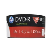 HP DVD-R 16X Inkjet Printable 4,7GB 50'Li Spindle - 2