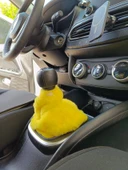 Yumuşak Peluş Vites Körüğü Vites Süsü Sarı - 2