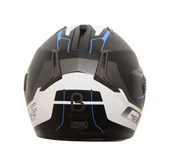 Beon B700 Çene Açılır Kask Beyaz - Mavi - Mat Siyah M - 2